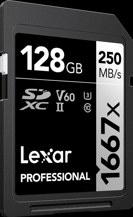 Lexar Professional 1667x (128 GB, SDXC, U3, UHS-II)