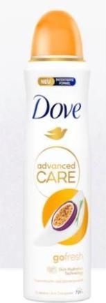 Immagine prodotto Dove Deodorante Aerosol Advanced Care Passion Fruit 150 ml (Getto vaporizzato, 150 ml)