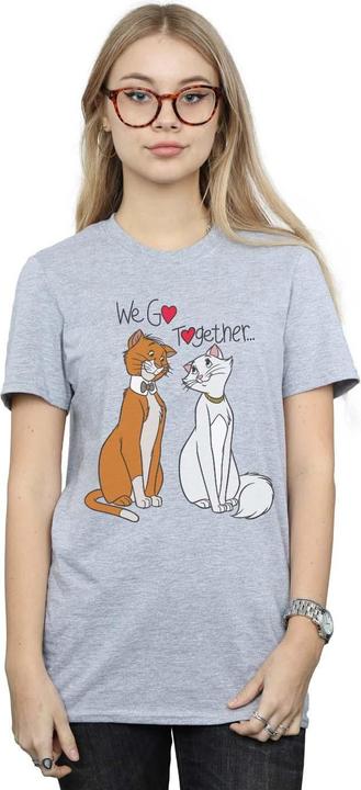Actual product image Disney Womens/Ladies The Aristocats We Go Together Cotton Boyfriend T-Shirt (M)