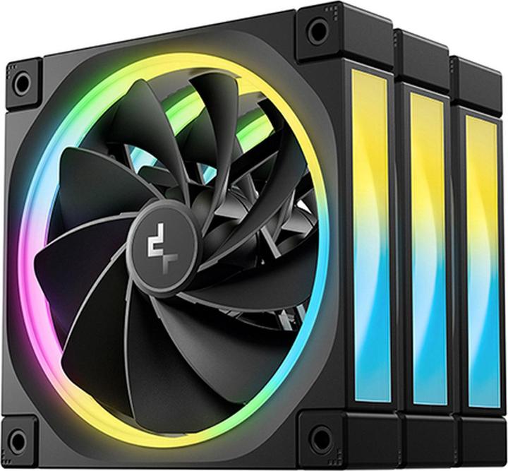Actual product image Deepcool FL12R Reverse 3in1 120x120x25 Black (120 mm, 3 x)