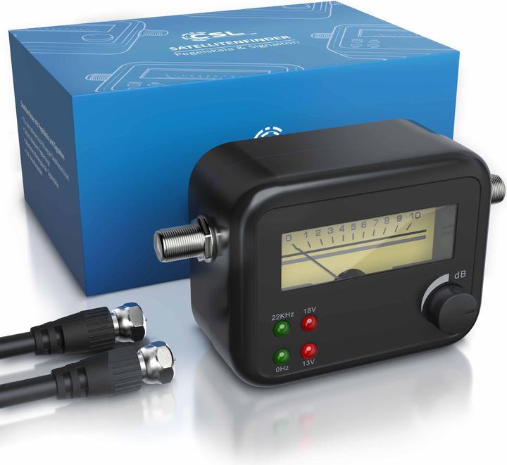 Actual product image CSL Satfinder, Satellite finder, Level scale, HD-capable, Pointer display with signal tone, Satellite (Measurement technology)