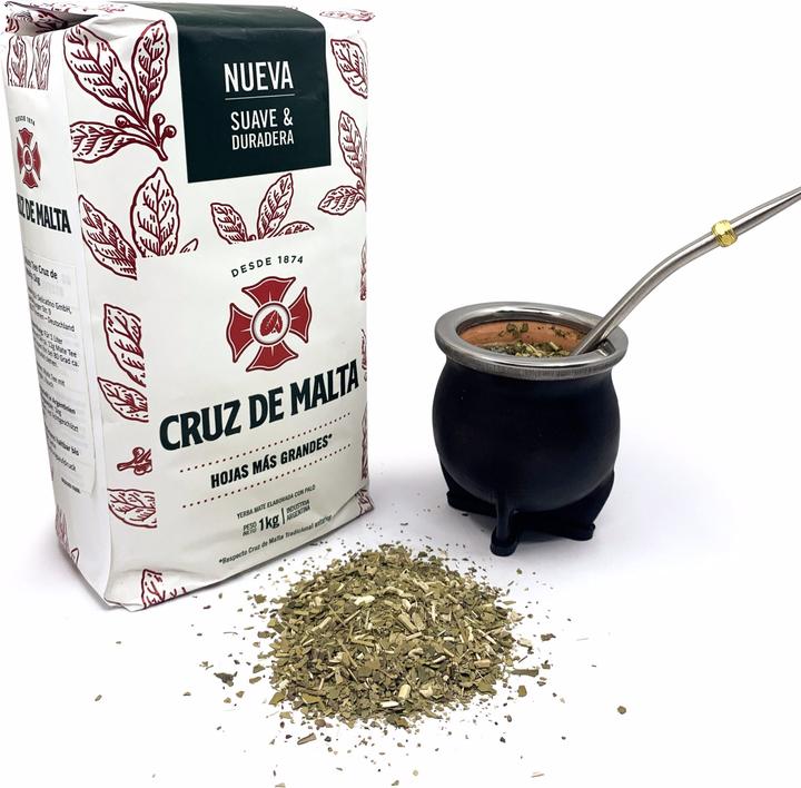 Actual product image Deluxe Tee Cruz de Malta Mate (1KG original package)