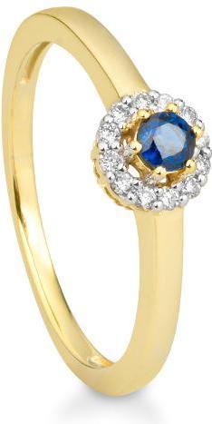 Produktbild Breuning RING - E.SAFIR/Brill. 0,09 Ct. H/si (55, 750/18 K Gold)