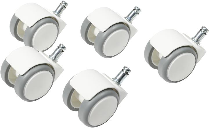 Topstar Hard floor castors 6991W white for S'neaker 5 pieces