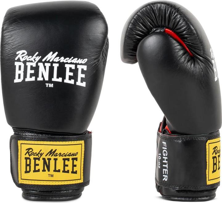 Produktbild Benlee Fighter Boxhandschuhe Leder Schwarz (10 OZ)