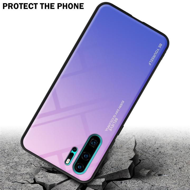 Produktbild Cadorabo TPU 2 Farben Glas Cover (Huawei P30 Pro)