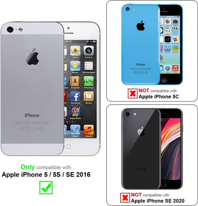 Immagine prodotto Cadorabo Copertina rigida con impronta Copertina (Apple iPhone 5)
