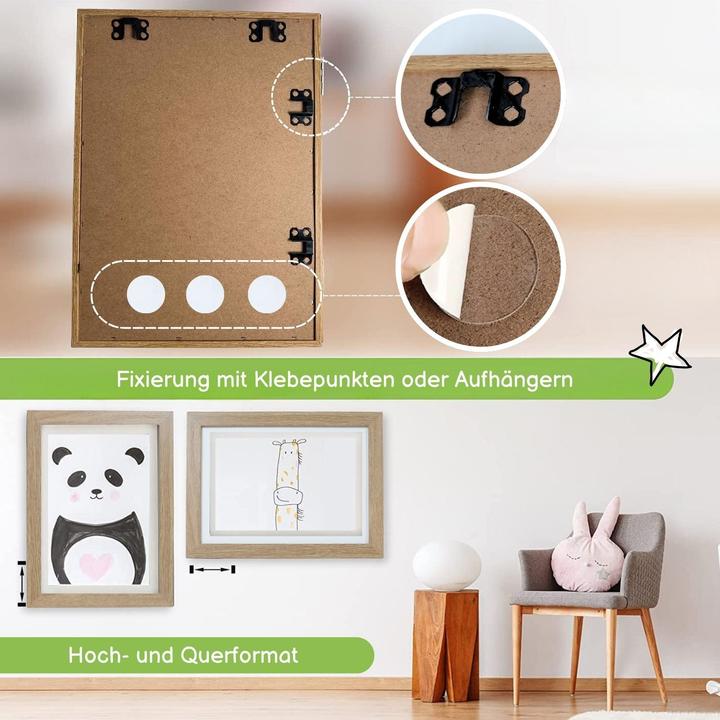 Actual product image Hermex Bilderrahmen Flip Fotorahmen A4 Kunstrahmen Bildhalter Wandrahmen (A4)