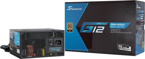 Actual product image Seasonic Power supply unit G12-GM-650 Semi-Modular (650 W)