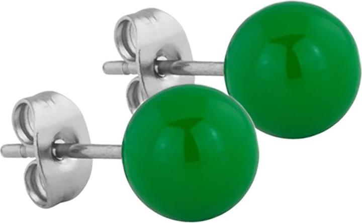 Produktbild Star Piercing Ohrstecker grün Kugel (Chirurgenstahl 316L, ohne Messing)