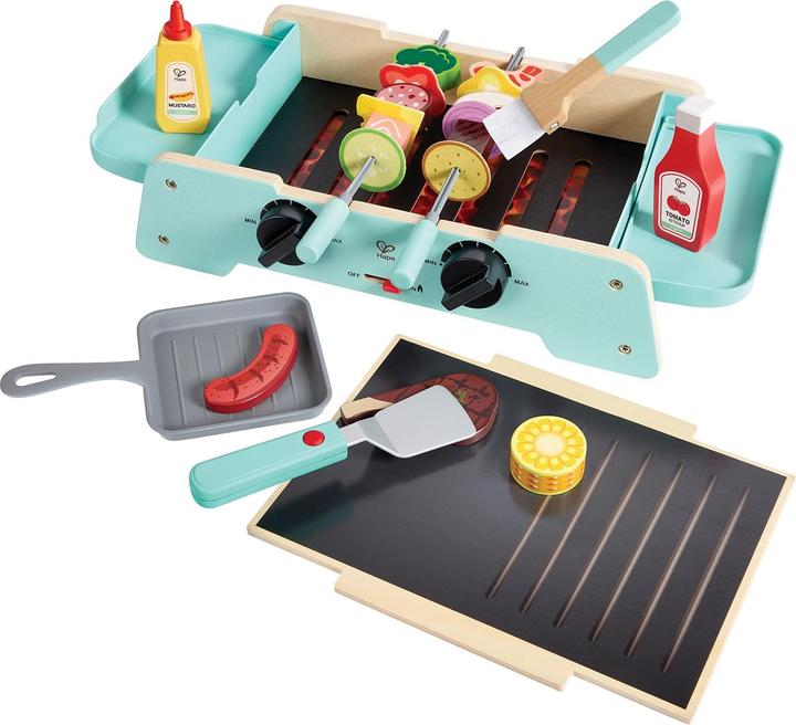 Hape Grill with cast iron pan