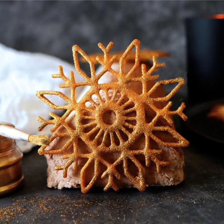 Actual product image ScrapCooking Baking tin for cake topper Christmas snowflakes