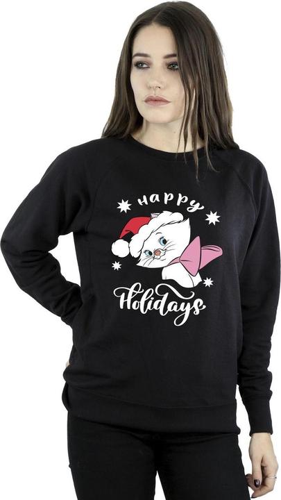 Actual product image Disney Womens/Ladies The Aristocats Happy Holidays Sweatshirt (M)