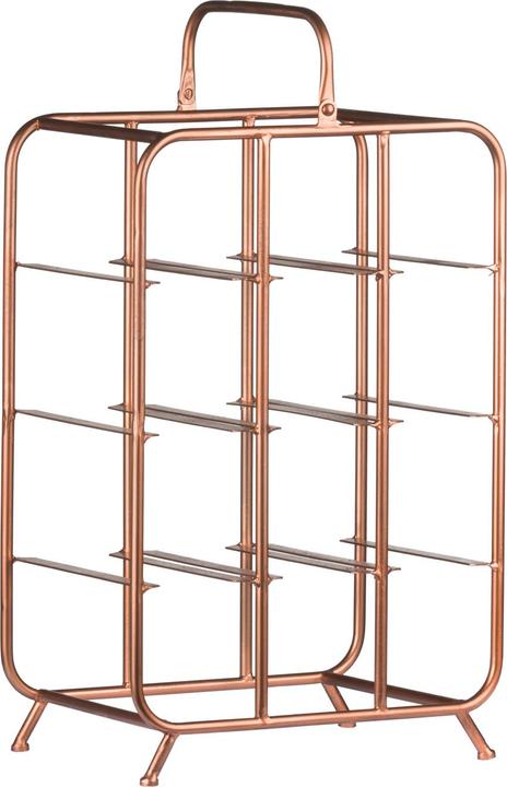 Immagine prodotto Hill Interiors Portabottiglie per vino Rame industriale, 9 bottiglie