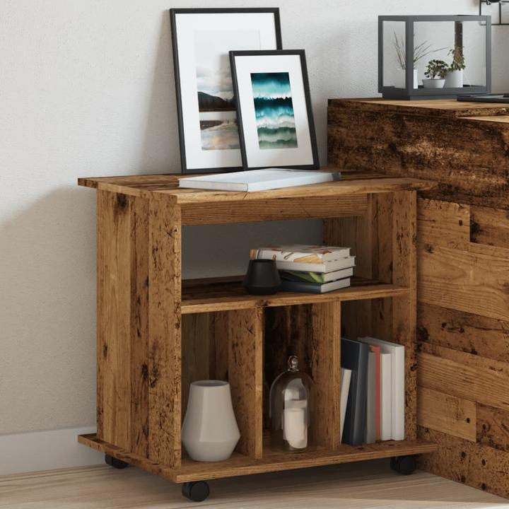 Produktbild VidaXL Rollcontainer Rollschrank Bürocontainer Büroschrank Schrank Altholz-Optik (60 x 45 x 60 cm)