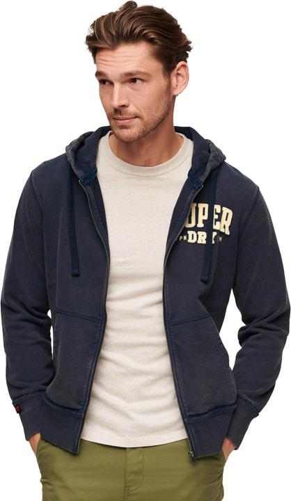 Produktbild Superdry Sweatjacke Casual Bequem sitzend Vintage Athletic Zip Hoodie (M)