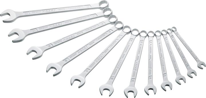 Immagine prodotto HAZET Serie di chiavi combinate a forchetta/ad anello 600N/12N ∙ Profilo trazione doppio esagono es… (10 mm, 11 mm, 12 mm, 13 mm, 16 mm, 17 mm, 18 mm, 19 mm, 21 mm, 22 mm, 14 mm, 15 mm)