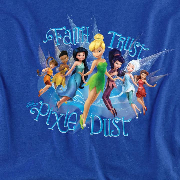 Actual product image Disney Interactive Studios Unisex Adult Faith, Trust And Pixie Dust Tinker Bell T-Shirt (M)