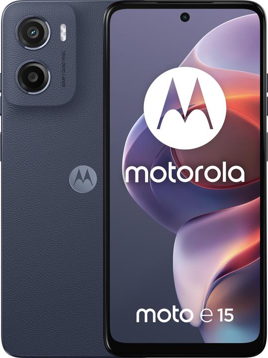 Actual product image Motorola moto e15 (64 GB, Blue, 6.67", Dual SIM, 32 Mpx, 4G)