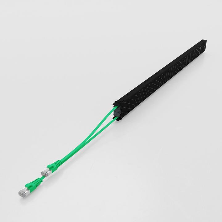 Produktbild PATCHBOX one / Cassette / 46RU / Cat 6A, UTP, 2.5 m, Grün (UTP, CAT6a, 2.50 m)