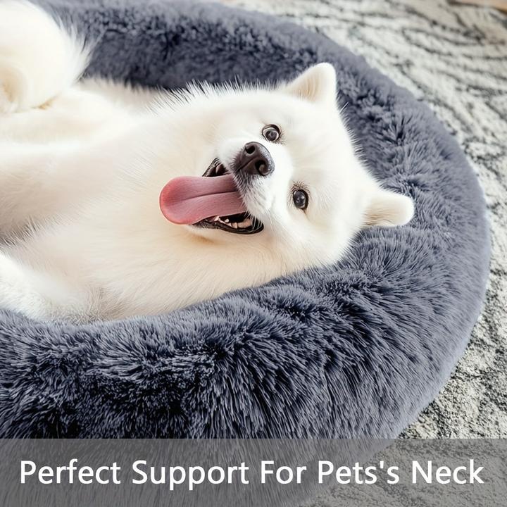 Produktbild Alopini Beruhigendes Hunde- & Katzenbett, Donut Cuddler Wärmendes Kuscheliges Weiches Rundes Bett (Hund, Katze)