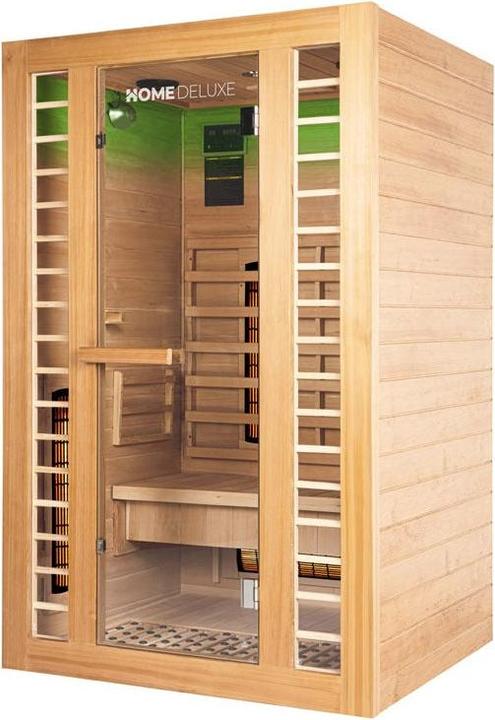 Actual product image Home Deluxe Infrared cabin IKENNA DELUXE PLUS M DUO full spectrum and magnesium heater - 120x105cm for 2 persons