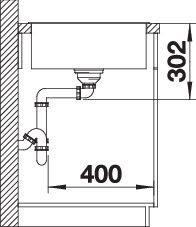 Immagine prodotto Blanco Axia III 45 S (Lavello montato, 78 cm, 51 cm)