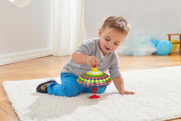 Immagine prodotto Simm Spielwaren Trottola su supporto decorato 19 cm
