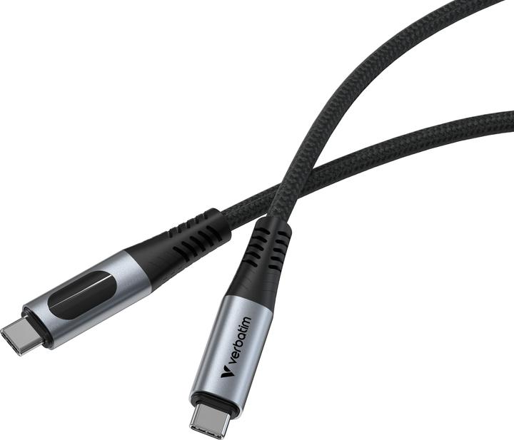 Actual product image Verbatim Sync & Charge USB C to USB C 100W Display 120 cm (1.20 m, USB 2.0)