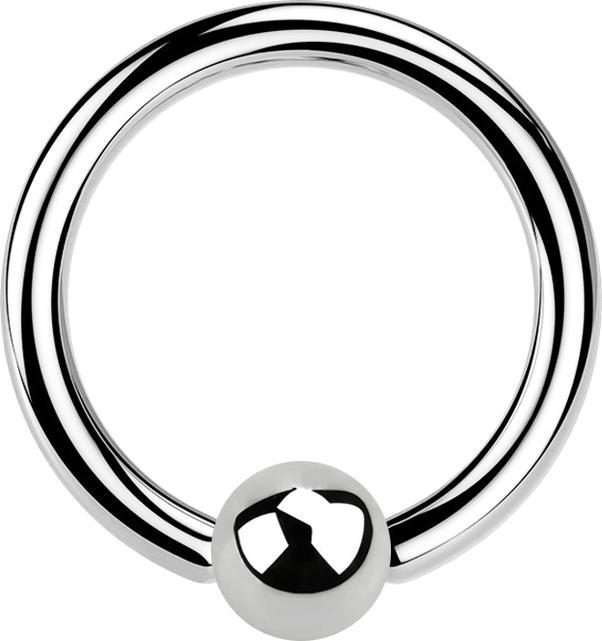 Produktbild Star Piercing Micro Ball Closure Ring silber (Chirurgenstahl 316L)