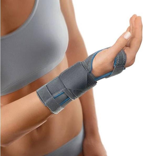 Bort Medical Wrist support with aluminium splint right grey (M)