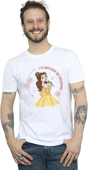 Immagine prodotto Disney Maglietta uomo La Bella e la Bestia - Preferirei Leggere (5XL)