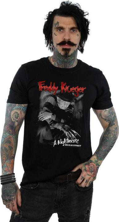 Produktbild Absolute Cult Freddy Black And White Photo TShirt (3XL)