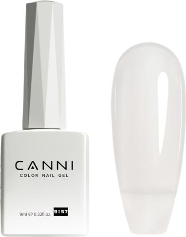 Actual product image Canni Gellack Milchig Weiss / 9157 UV/LED (9157 Milky white, UV gel varnish)