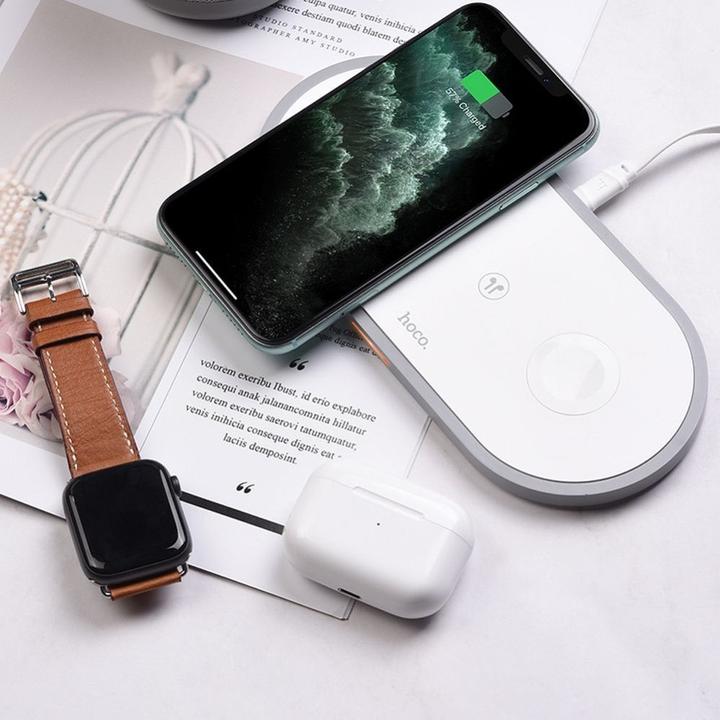 Actual product image Hoco CW24 3 in 1 Wireless Charger (10 W)