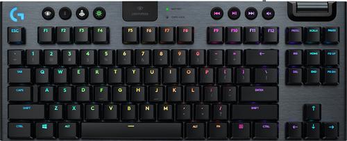 Actual product image Logitech G G915 TKL - GL Tactile, Full-size (100%), Bluetooth, Mechanical, QZERTY, RGB LED, Black (Eng. Int., Cable)