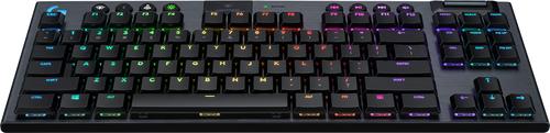 Actual product image Logitech G G915 TKL - GL Tactile, Full-size (100%), Bluetooth, Mechanical, QZERTY, RGB LED, Black (Eng. Int., Cable)