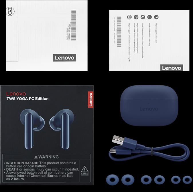 Immagine prodotto Lenovo Auricolari stereo True Wireless Yoga (ANC, 36 h, Senza fili)