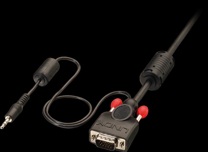Lindy 3.5mm | VGA — 3.5mm | VGA (1 m, Cinch, VGA)
