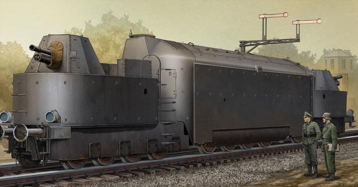 Actual product image Trumpeter German Armored Train Panzertriebwag.Nr16
