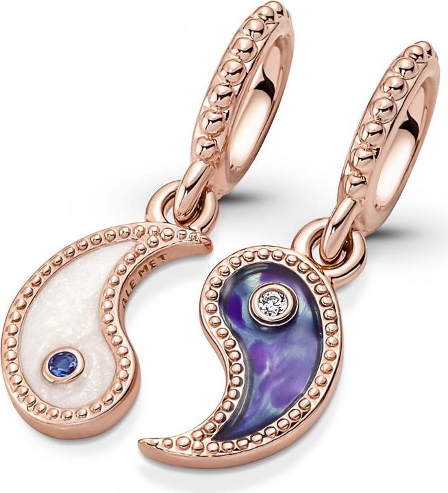 Image du produit Pandora Yin & Yang Rose Pendentif Charms/Beads (Plaqué or rose, Alliage métallique)