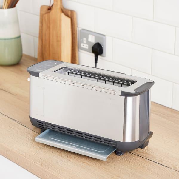 Image du produit Ninja 3-in-1 Multifunctionele Toaster, Grillplaat en Panini Maker - 7 Roosterstanden - RVS - ST202EU