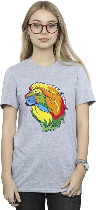 Actual product image Disney Womens/Ladies The Lion King Colours Cotton Boyfriend T-Shirt (XL)