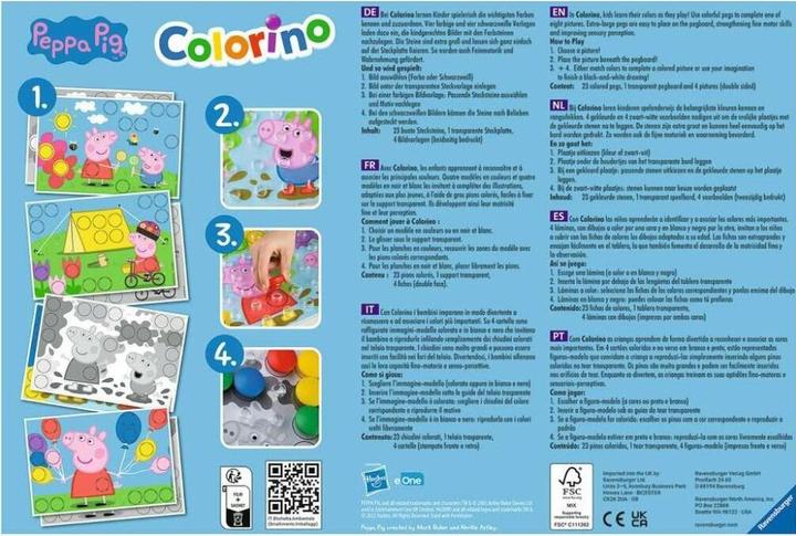 Actual product image Ravensburger Peppa Pig Colorino children game (German, Spanish, French, Dutch, Italian, Portuguese, English)