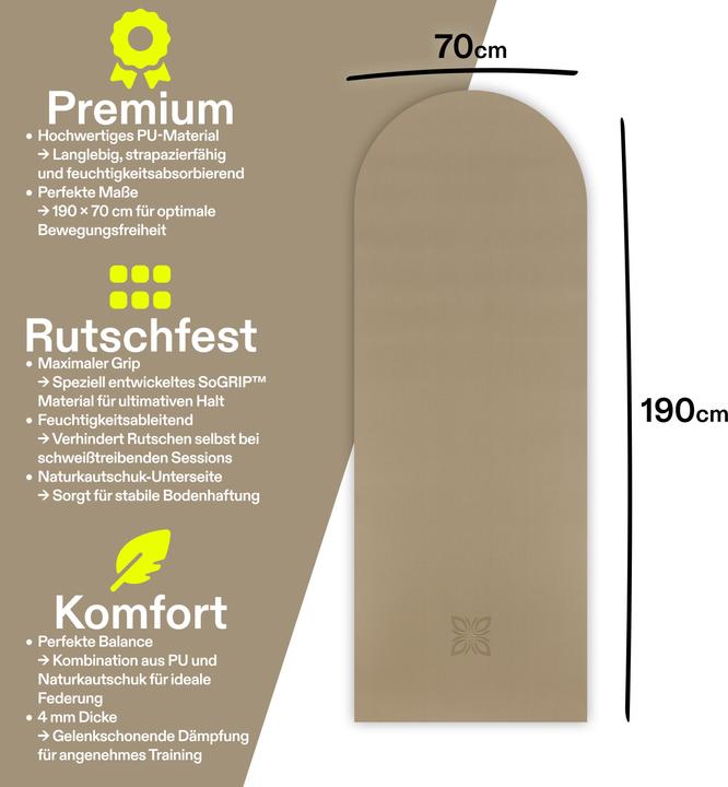 Produktbild Omnana SoGRIP Yogamatte (4 mm)