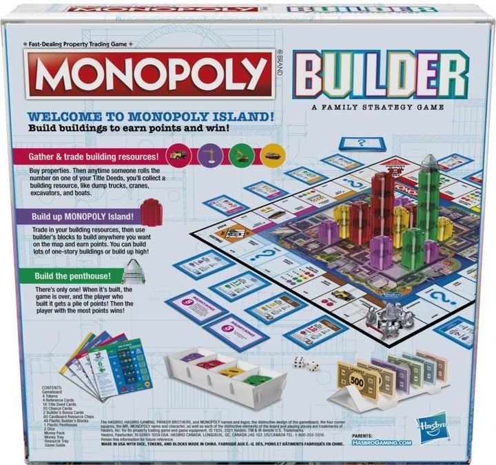 Produktbild Hasbro Gaming Monopoly Builder Board game Economic simulation (Schwedisch, Finnisch)