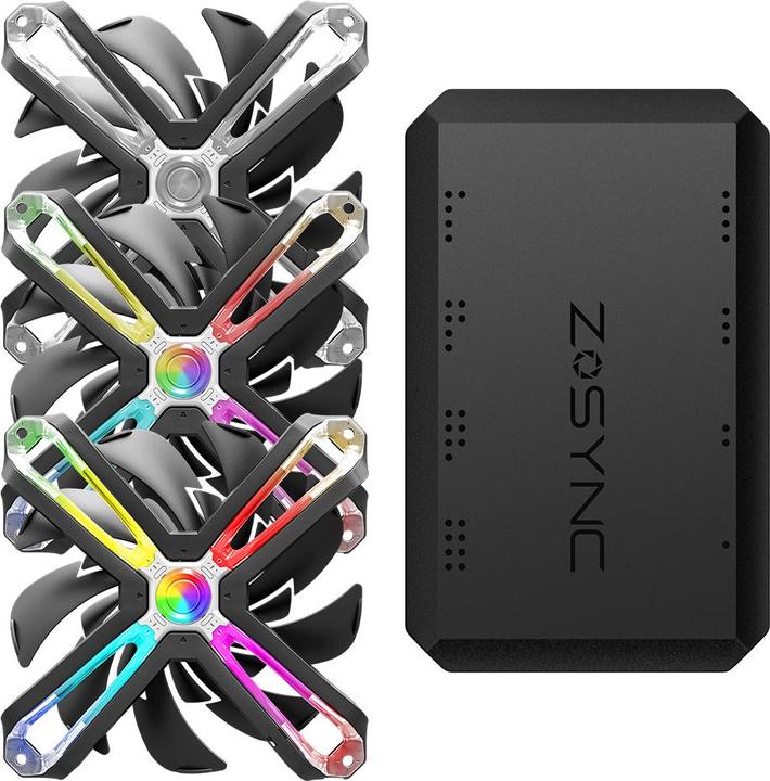 Produktbild Zalman 120mm ZM-SF120A3 ARGB Triple Pack inkl. Controller (120 mm, 3 x)