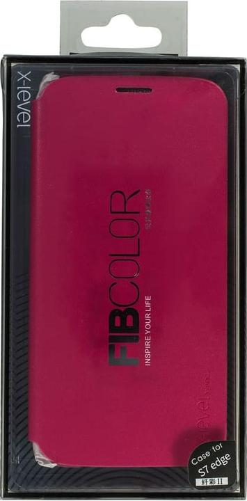 Produktbild X-Level Samsung Galaxy S7 edge - FIB, Color, Flip Case, pink (Samsung Galaxy S7 Edge)