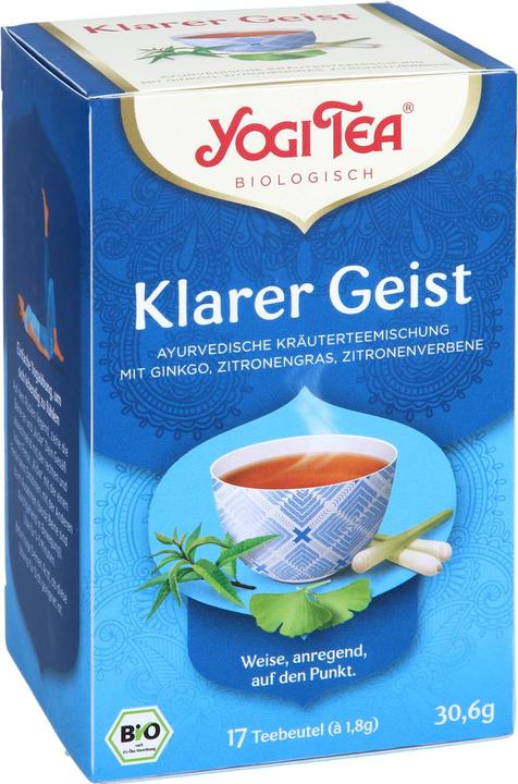 Immagine prodotto Yogi Tea Miscela di tisane ayurvediche Clear Mind, 17 bustine filtranti (30.60 g)