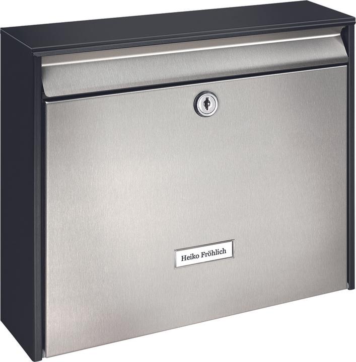 Produktbild Burg Wächter Briefkästen Oxford 6877 black&steel
